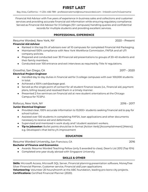 financial resume template hildathorn blog
