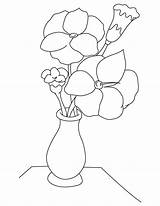 Coloring Flower Vase Gladiolus Pages Printable Kids Getcolorings Color Vas sketch template