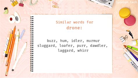 drone synonyms  belongs  phrasal verbs