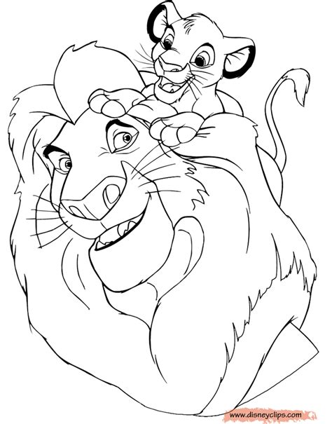 The Lion King Coloring Pages Disney Coloring Book