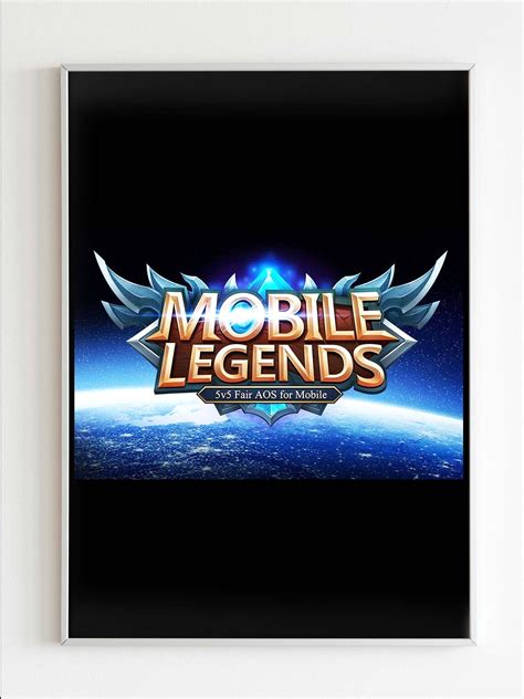 mobile legends logo poster nuu shirtz