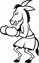 Boxing Boxen Bokser Donkey Boks Muhammad Boxer Kolorowanka Osioł Ausmalbild Olympic Drukuj Kategorien sketch template