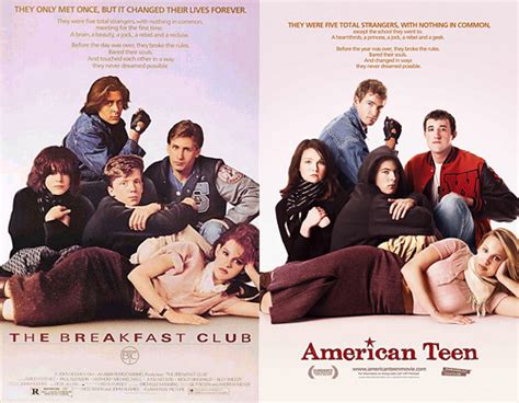 american teen s new poster breakfast club rip off
