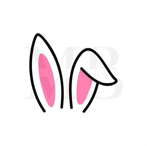 bunny ears svg easter svg easter bunny svg cute spring svg etsy