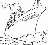 Titanic Coloring Pages Sinking Printable Getdrawings sketch template