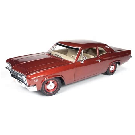 1966 Chevrolet Biscayne Coupe Bronze Auto World Amm1053 1 18 Scale