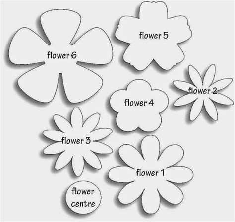 downloadable  printable paper flower templates printable templates