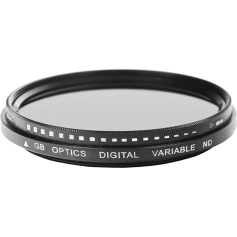 gb optics mm variable neutral density filter gbvnd bh photo