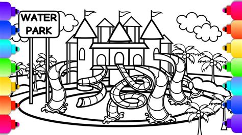 learn   draw  waterpark     castle amusement park
