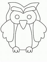Owl Coloring Pages Printable Cute Owls Color Clipart Kids Outline Library Hibou Template Cliparts Imprimer Boyama Baykuş Cartoon Patterns Birds sketch template
