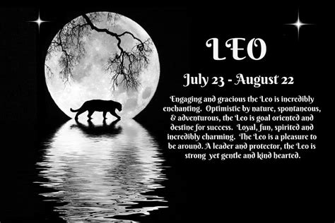 Zodiac Sign Of Leo The Lion July And August Birthday