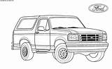 Ford Coloring Pages Truck Bronco Raptor Drawing 4x4 Off Road Trucks Old Cars Lifted Trophy Usa Color Boys Company Jeep sketch template