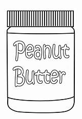 Peanut Butter Kids Jar Coloring Pages sketch template