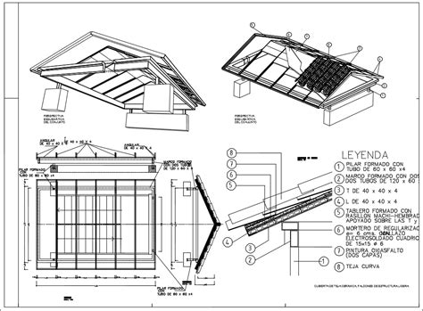 cad detailsroof sectional detail cad drawing cad files dwg files
