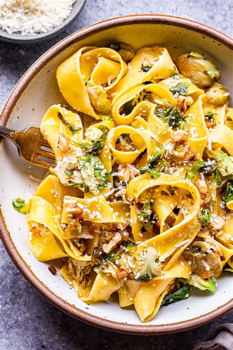 Brown Butter Brussels Sprouts Pasta Delallo