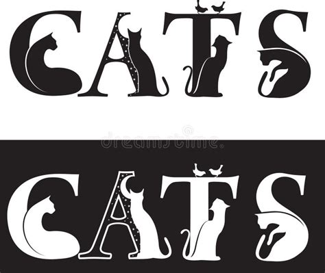 cats letters royalty  stock image image