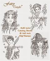 Tangles Fairy Coloring Digi Promo Fall Fun Stamps Sheets Comments sketch template