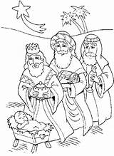 Wise Coloring Men Three Kings Pages Jesus Baby Wisemen Printable Color Getcolorings Advent sketch template