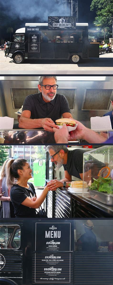 Jeff Goldblum Is Currently Selling Sausages From A Food Truck Pics