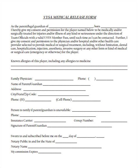 printable medical records release form   selective roy blog