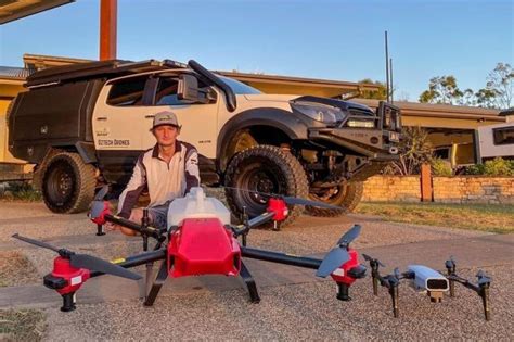 drone spraying    australia futurefarming