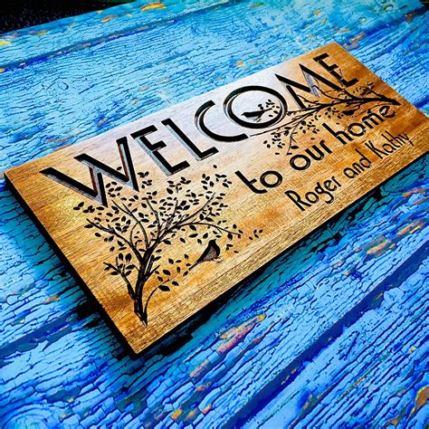 amazoncom personalized outdoor sign family  wood sign rustic