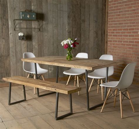 buy  custom  brooklyn modern rustic reclaimed wood dining table