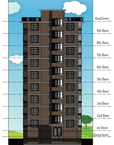 apartment house design revit  behance residential building plan multi storey building