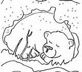 Coloring Hibernation Pages Getcolorings Hibernating sketch template