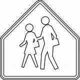 School Sign Clipart Outline Ahead Clip Street Drawing Warning Advance Coloring Library Crossing Cliparts House Arts Line Getdrawings Etc Colorfulness sketch template