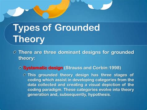 types  grounded theory design design talk