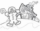 Coloring Pages Gingerbread House Man Christmas Kids Printable Story Candyland Book Girl Boy Candy Drawing Clipart Ginger Color Bread Cookie sketch template