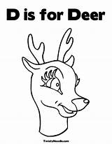 Coloring Deer Tailed Comments sketch template