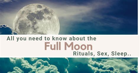 Full Moon 101 Ritual Sleep Sex { Calendar 2020