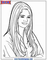 Selena Coloring Gomez Pages Portrait Printable Cartoon Singer Colouring Drawing Lovato Demi Getcolorings Sheets Self Color Popular Getdrawings Kids Onlycoloringpages sketch template