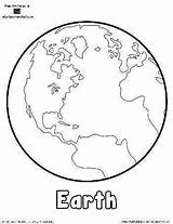 Kleurplaat Aarde Wereldbol Downloaden sketch template