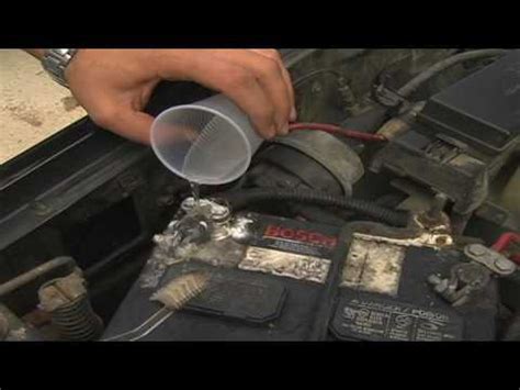 car maintenance   clean  car battery youtube