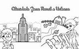 Urbana Comunidad Ciudades Towns Pueblos Maestra Infantil sketch template