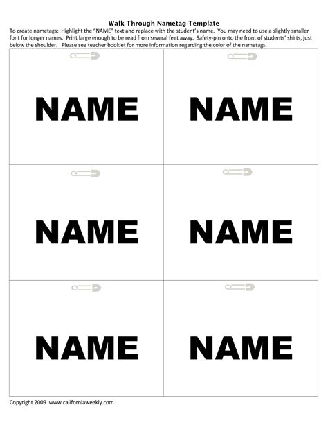 printable  tag templates