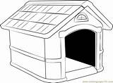 Coloring Dog House Pages Coloringpages101 Kids Printable Color sketch template