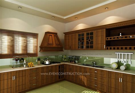 evens construction pvt  kerala kitchen interior