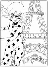 Ladybug Noir Cat Coloring Miraculous Pages Getcoloringpages sketch template
