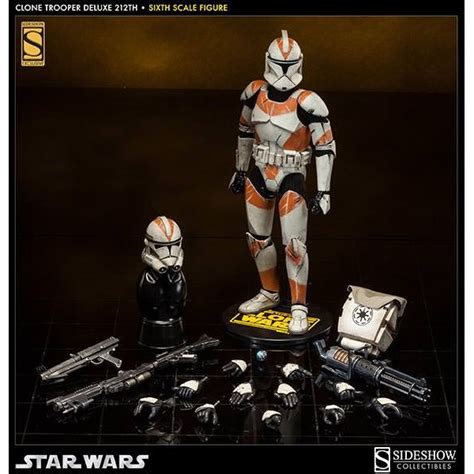 Star Wars Deluxe Action Figure 1 6 212th Clone Trooper