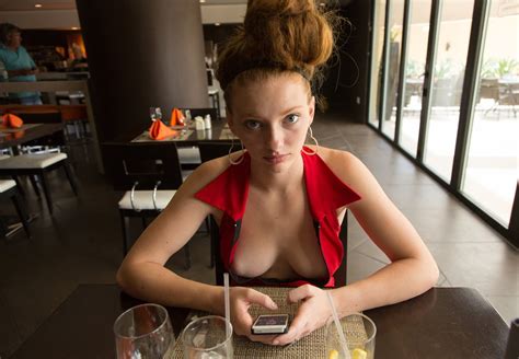 just hanging out in her favourite restaurant porn pic