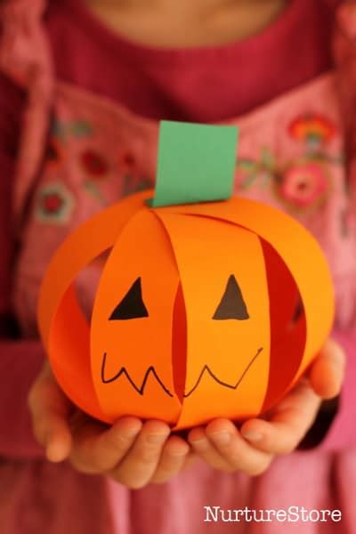 easy pumpkin craft  scissor skills nurturestore