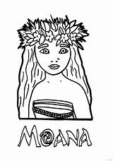Moana Princess Pages Coloring Color Print sketch template