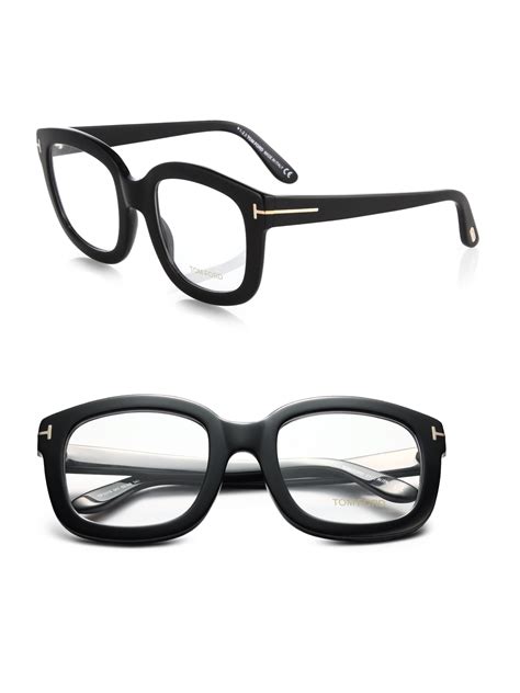 lyst tom ford oversized acetate eye glasses in black