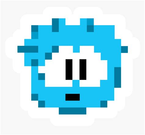 Pixel Puffle Pin Icon Club Penguin Pixel Art Hd Png Download Kindpng