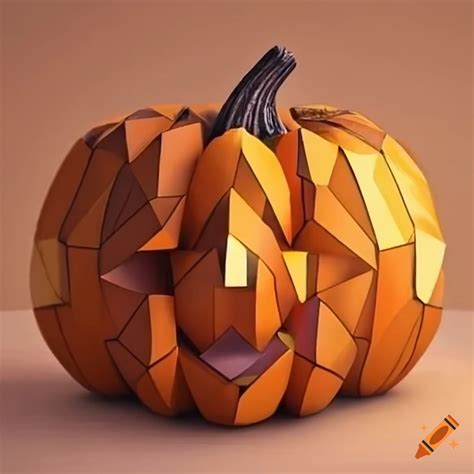 geometric pumpkin art