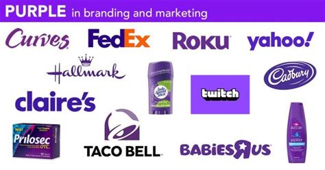 color theory purple  logos  marketing branding compass